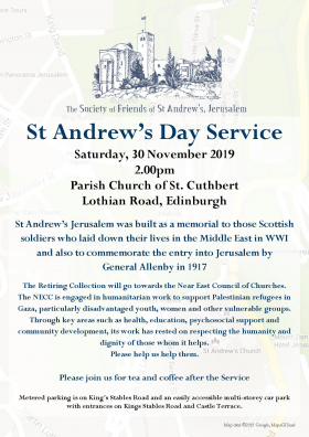 The Society of Friends of St Andrew’s, Jerusalem