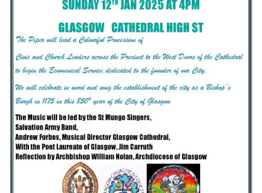 Glasgow 850 - St Mungo’s Festival 2025 - Sunday 12th January 2025